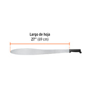 Machete Caguayano 27' cacha negra inyectada, TRUPER