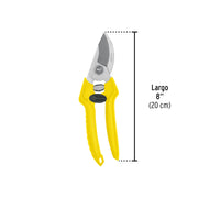 Tijera para poda 8' cuchilla de paso de acero inox, PRETUL