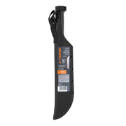 Machete rambo 12', cacha inyectada negra, con funda, TRUPER