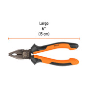 Pinza para electricista 6' alta palanca, Comfort Grip,EXPERT