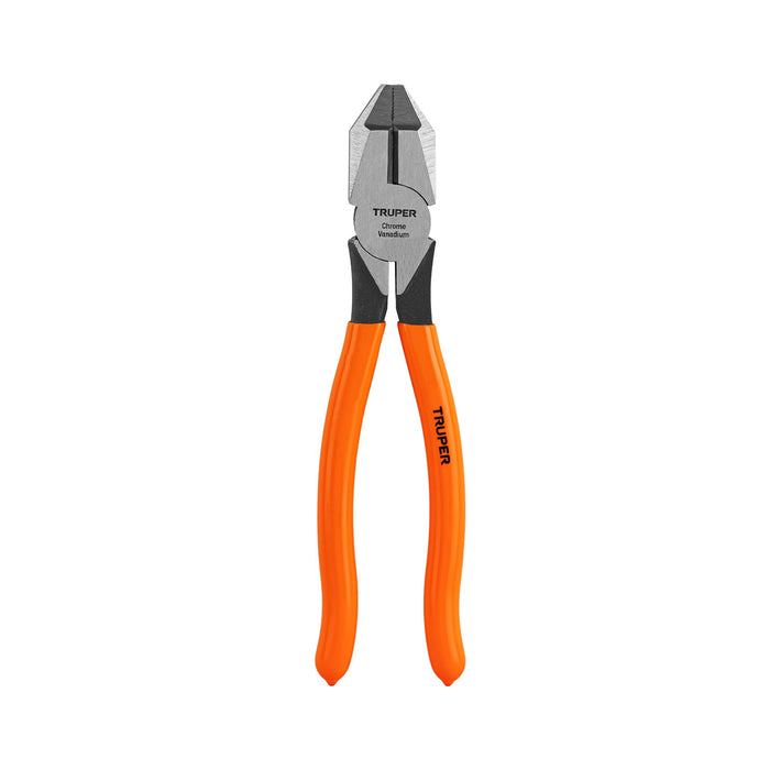 Pinza para electricista 8' uso rudo, mango PVC, TRUPER