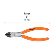 Pinza de corte diagonal 6' mango de PVC, TRUPER