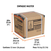 Pinza de corte diagonal 7' mango de PVC, TRUPER