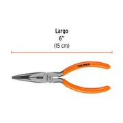 Pinza de punta y corte 6' mango de PVC, TRUPER