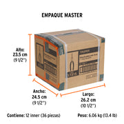 Pinza de punta y corte 7' mango de PVC, TRUPER