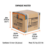Pinza de punta y corte 8' mango de PVC, TRUPER