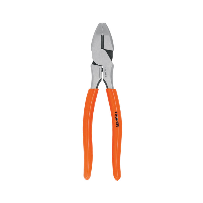 Pinza para electricista 8' alta palanca mango PVC, TRUPER