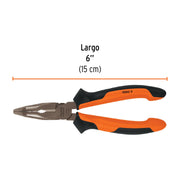 Pinza punta curva 6' mango Comfort Grip, TRUPER EXPERT