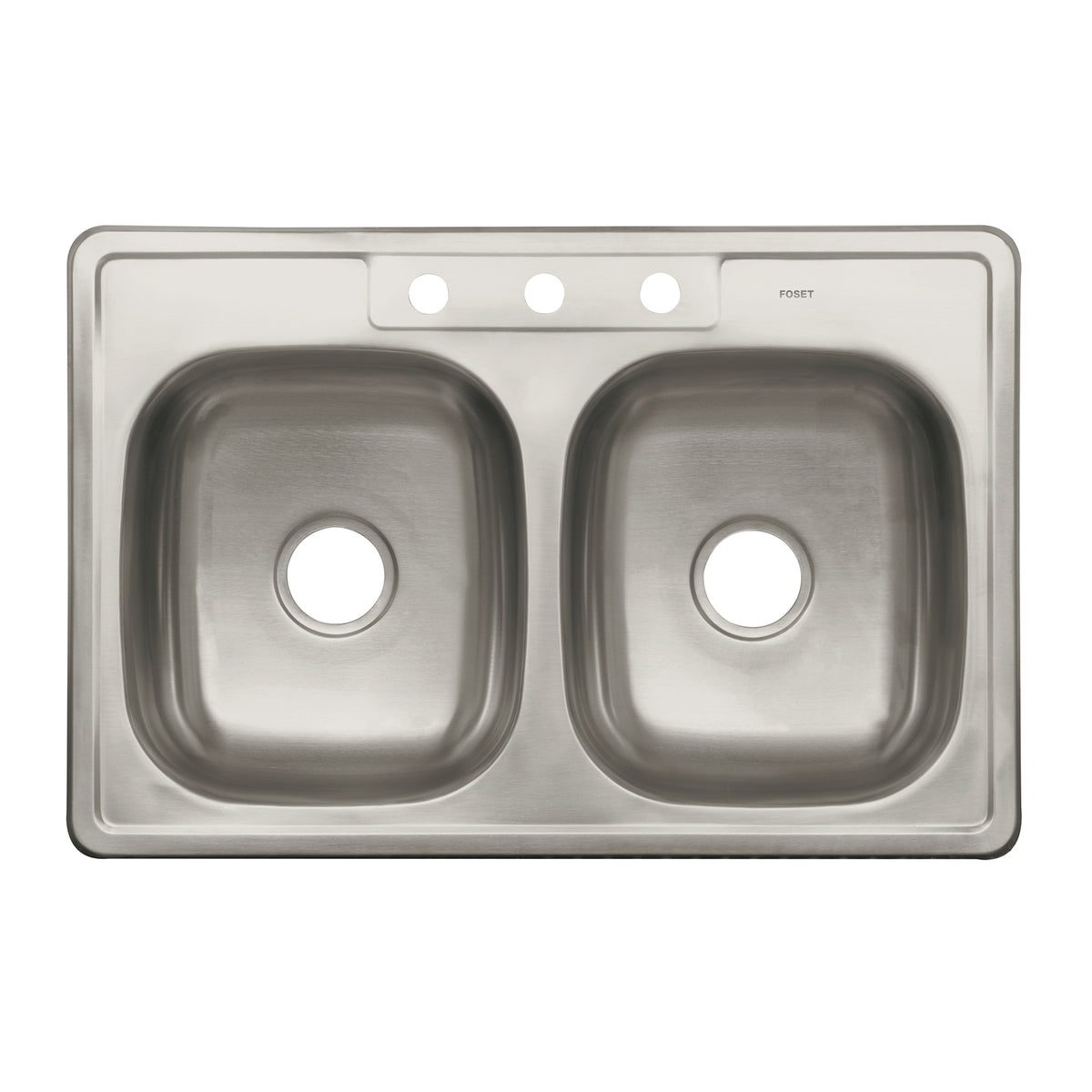Tarja de empotrar 84x56cm doble tina, FOSET BASIC