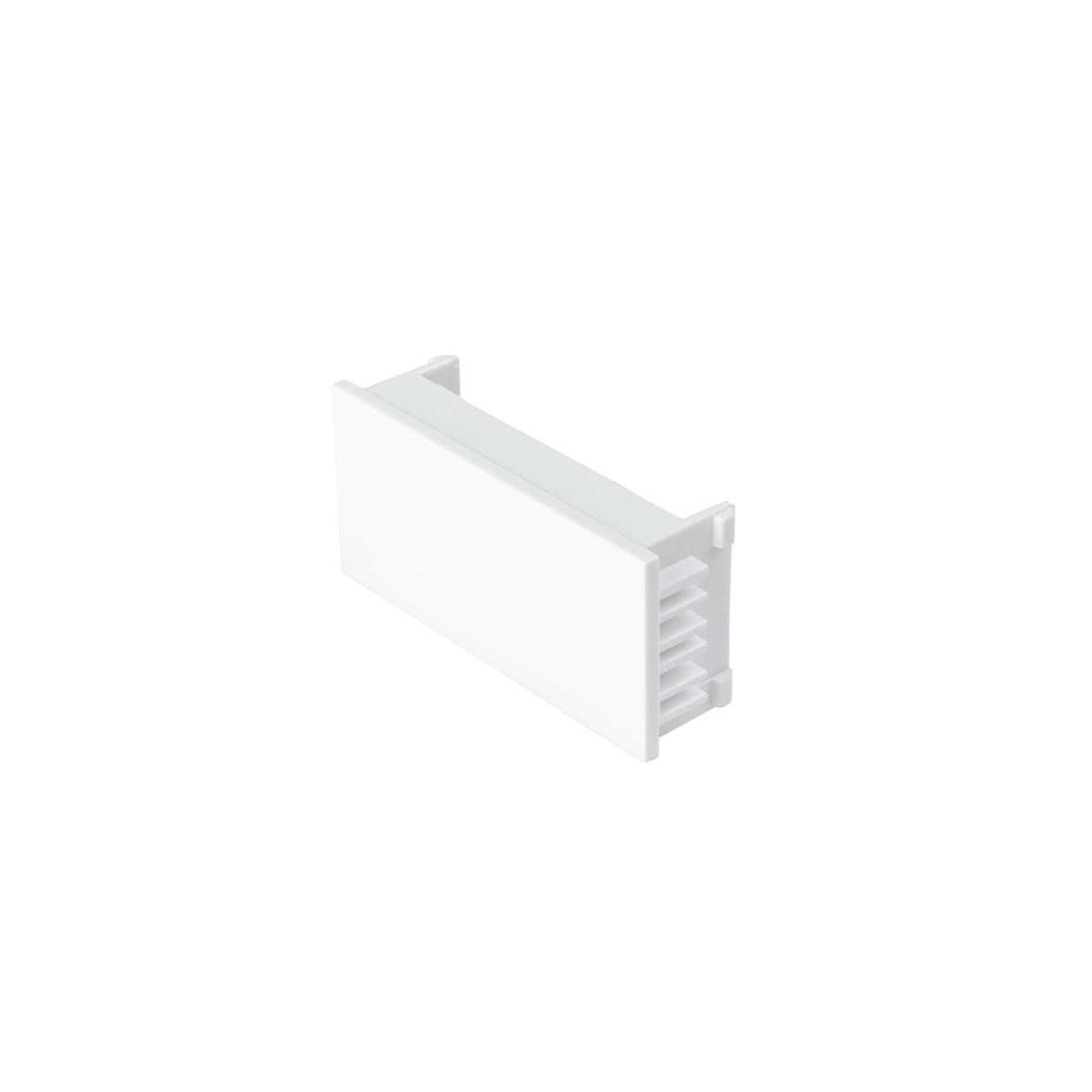 Tapón ciego, 1 módulo, línea Española, color blanco, VOLTECK