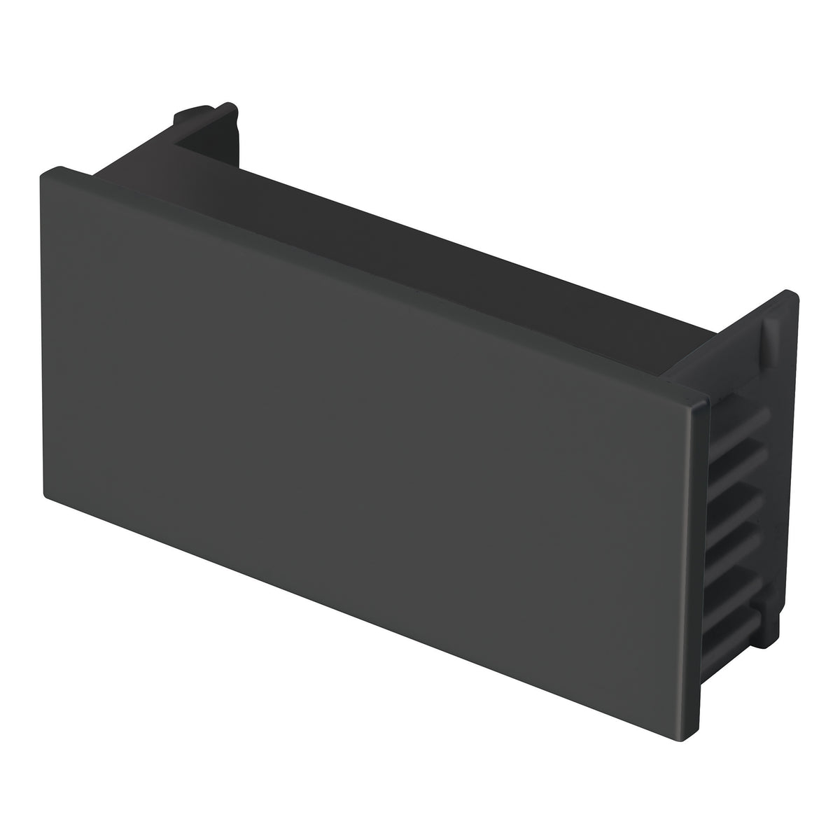 Tapón ciego, 1 módulo, línea Española, color negro, VOLTECK