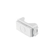 Módulo (tapón) ciego, línea Italiana, color blanco, VOLTECK