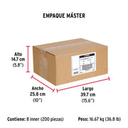 Caja con 25 taquetes arpón de 1/2' x 2-3/4', FIERO