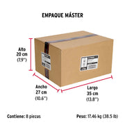 Caja con 25 taquetes expansivos de 1/2' sin tornillo, FIERO