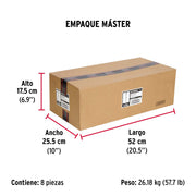 Caja con 25 taquetes expansivos de 1/2' con tornillo, FIERO