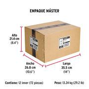 Bolsa con 2 taquetes expansivos de 1/2' sin tornillo, FIERO