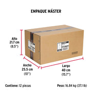 Caja con 100 taquetes arpón de 1/4' x 1-3/4', FIERO