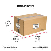 Caja con 100 taquetes arpón de 1/4' x 2-1/4', FIERO