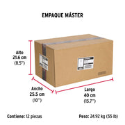 Caja con 100 taquetes arpón de 1/4' x 3-1/4', FIERO