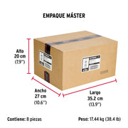 Caja con 100 taquetes expansivos de 1/4' sin tornillo, FIERO