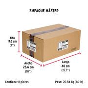 Caja con 100 taquetes expansivos de 1/4' con tornillo, FIERO