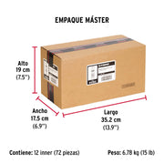 Bolsa con 4 taquetes expansivos de 1/4' sin tornillo, FIERO