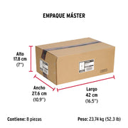 Caja con 50 taquetes expansivos 10x65 mm con armella abierta