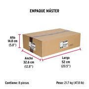 Caja con 25 taquetes expansivos 12x75 mm con armella abierta