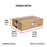 Caja con 25 taquetes expansivos 12x75 mm con armella cerrada