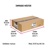 Caja con 25 taquetes expansivos 16x90 mm con armella cerrada