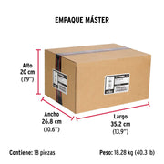 Caja con 100 taquetes expansivos de 3/16' sin tornillo FIERO