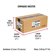 Bolsa con 4 taquetes expansivos de 3/16' sin tornillo, FIERO