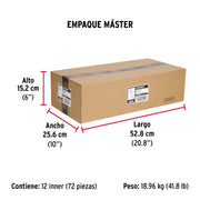 Bolsa con 6 taquetes arpón 3/8' x 2-3/4', FIERO