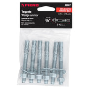 Bolsa con 6 taquetes arpón 3/8' x 3-1/2', FIERO