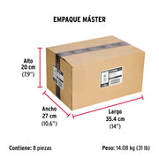 Caja con 50 taquetes expansivos de 3/8' sin tornillo, FIERO