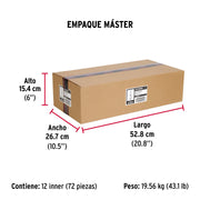 Bolsa con 4 taquetes expansivos de 3/8' con tornillo, FIERO