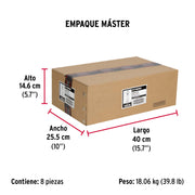 Caja con 100 taquetes arpón de 5/16' x 2', FIERO