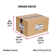 Caja con 50 taquetes expansivos de 5/16' sin tornillo, FIERO