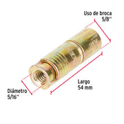 Caja con 50 taquetes expansivos de 5/16' sin tornillo, FIERO