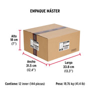 Bolsa con 4 taquetes expansivos de 5/16' con tornillo, FIERO