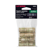 Bolsa con 4 taquetes expansivos de 5/16' sin tornillo, FIERO