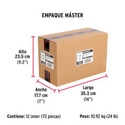 Bolsa con 4 taquetes expansivos de 5/16' sin tornillo, FIERO