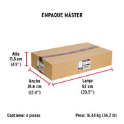 Caja con 25 taquetes arpón de 5/8' x 3-1/2', FIERO