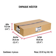 Caja con 25 taquetes arpón de 5/8' x 5', FIERO