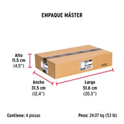 Caja con 25 taquetes arpón de 5/8' x 6', FIERO