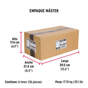 Bolsa con 2 taquetes arpón 5/8' x 6', FIERO