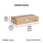 Caja con 25 taquetes expansivos de 5/8' con tornillo, FIERO