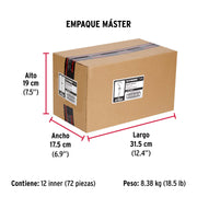 Bolsa con 4 taquetes expansivos 8x50 mm con armella abierta