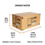 Taladro/destornillador 1/2', 800W dos velocidades,INDUSTRIAL