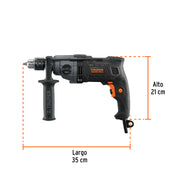 Taladro/destornillador 1/2', 800W dos velocidades,INDUSTRIAL